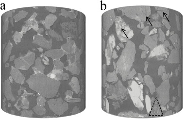 The variation mechanism of petrophysical properties and the effect of compaction on the relative permeability of an unconsolidated sandstone reservoir