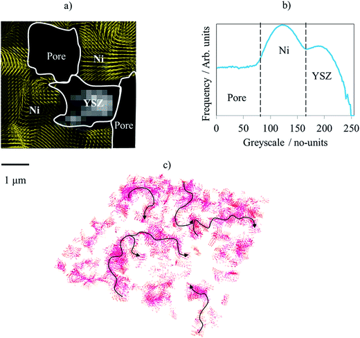 Evaluating microstructure evolution in an SOFC electrode using digital volume correlation